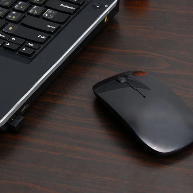 1600 DPI 2 4G USB оптическая беспроводная компьютерная мышь Ультра тонкая s для ПК