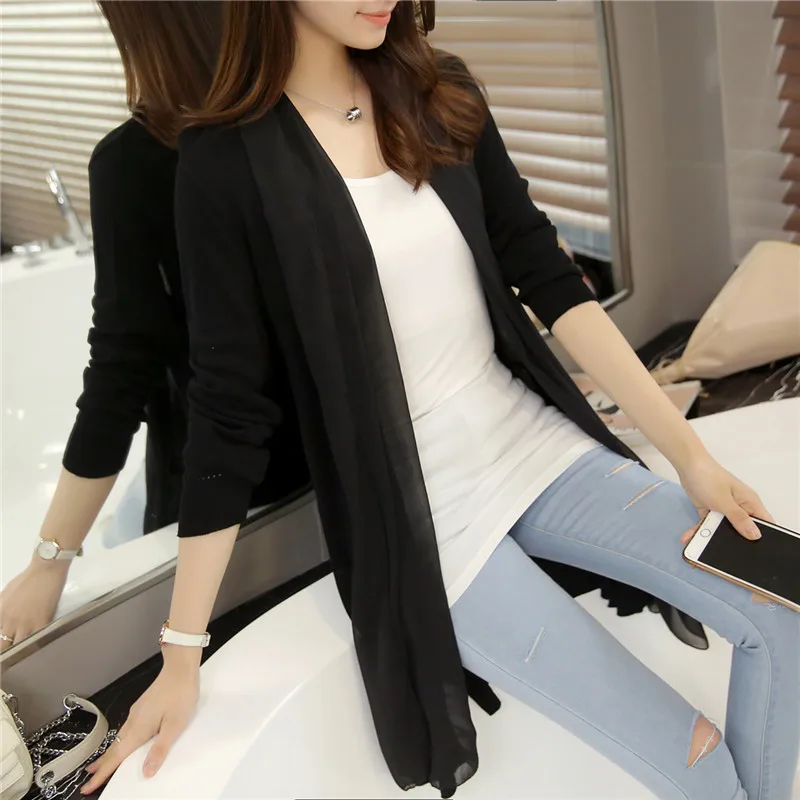 

2020 Hot Sale Women Sweaters And The New Spring And Summer 36 In Dresses Sweater Shawl Cardigan Coat F1690 Sunscreen Clothing.