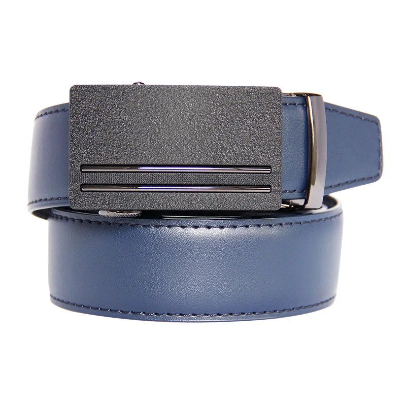 Мужской ремень из воловьей кожи с автоматической пряжкой шириной 3 5