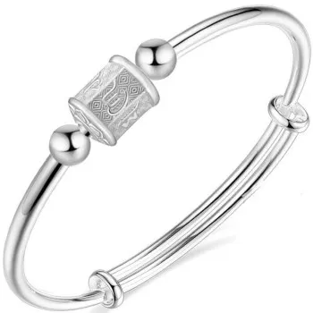 

2021 new bracelet six-character mantra bracelet push-pull open bracelet distressed heart sutra bracelet 087GFC