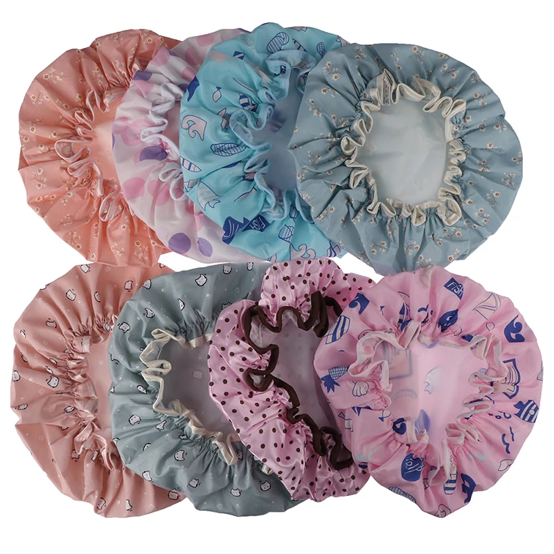 1 шт. шапка для ванны водонепроницаемая душевая Накладка волос плотная s