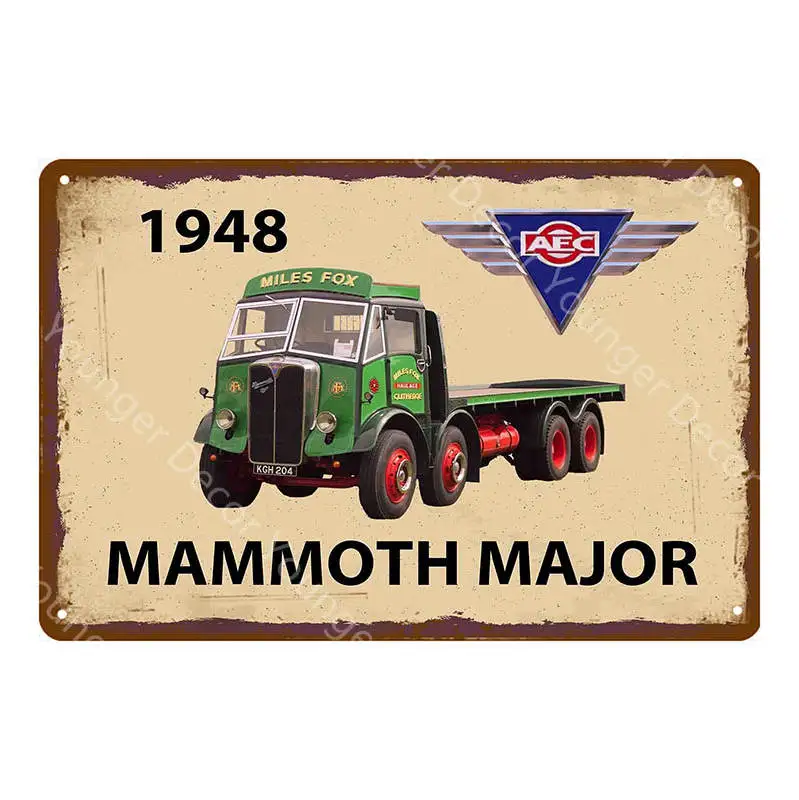 YD9481EI Винтажный декор для грузовиков, автомобилей, металлические знаки, фермерское хозяйство, сельскохозяйственные тракторы, плакат, настенные художественные дощечки с рисунком, паб, гараж; клуб, Декор, YI-006 - Цвет: YD9481EI
