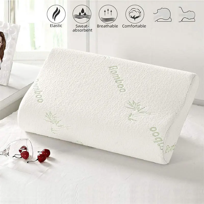 Подушка из бамбукового волокна с эффектом памяти дышащая ортопедическая мягкая