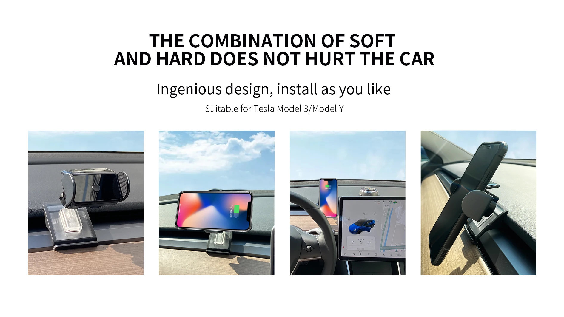 model3 car phone holder car cell phone holder left and right bracket for tesla model 3 2021 accessories for model y new free global shipping