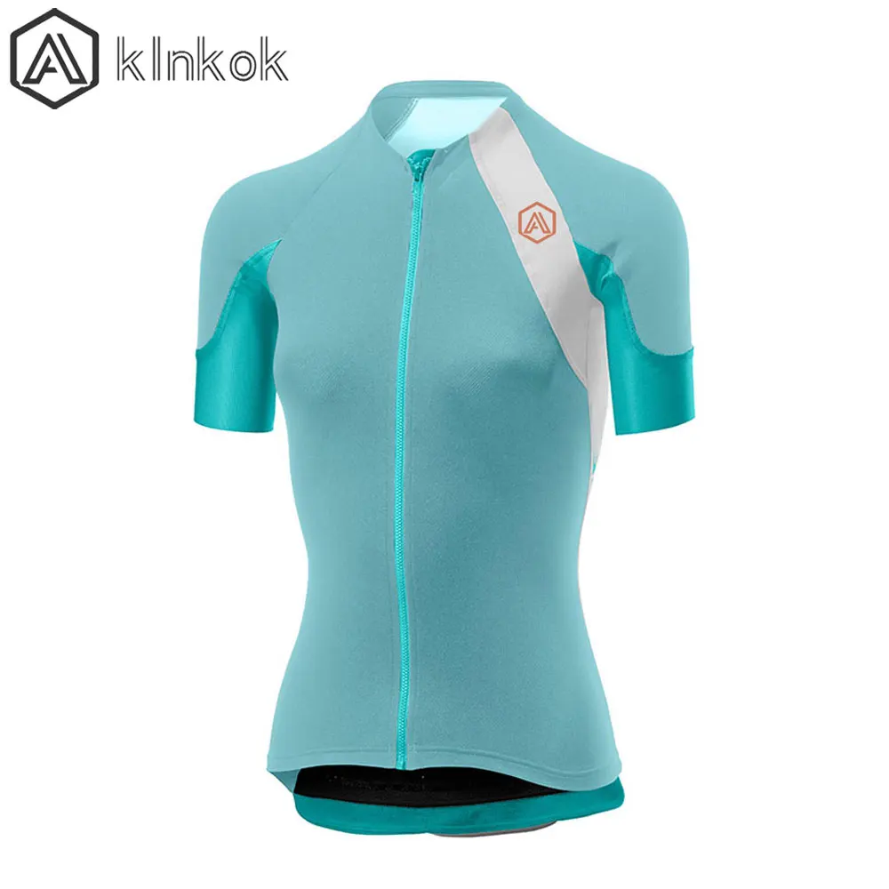 Женская велосипедная футболка с короткими рукавами и карманами эластичная