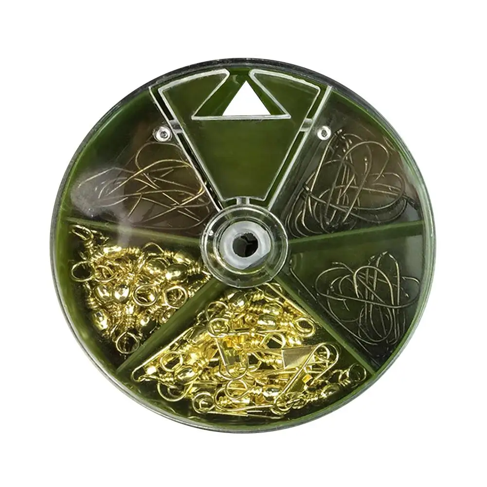 

Набор рыболовных крючков с вертлюгом из высокоуглеродистой стали, 18x5 #6 #12x2 #4 #, рыболовные крючки