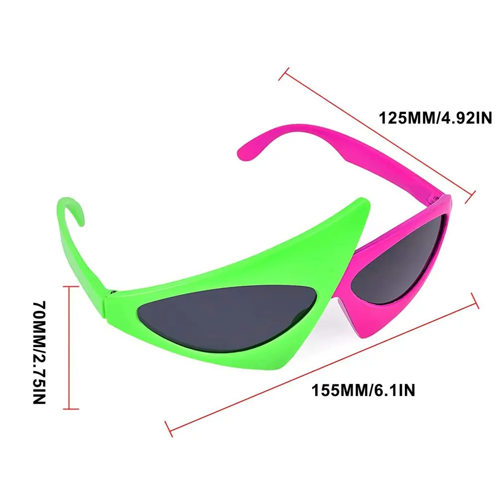Green Red Glasses Fancy Party Festival Sunglasses Hip Hop Unique Punk Roy Purdy Funny Shades 2021 Trending Product | Спорт и