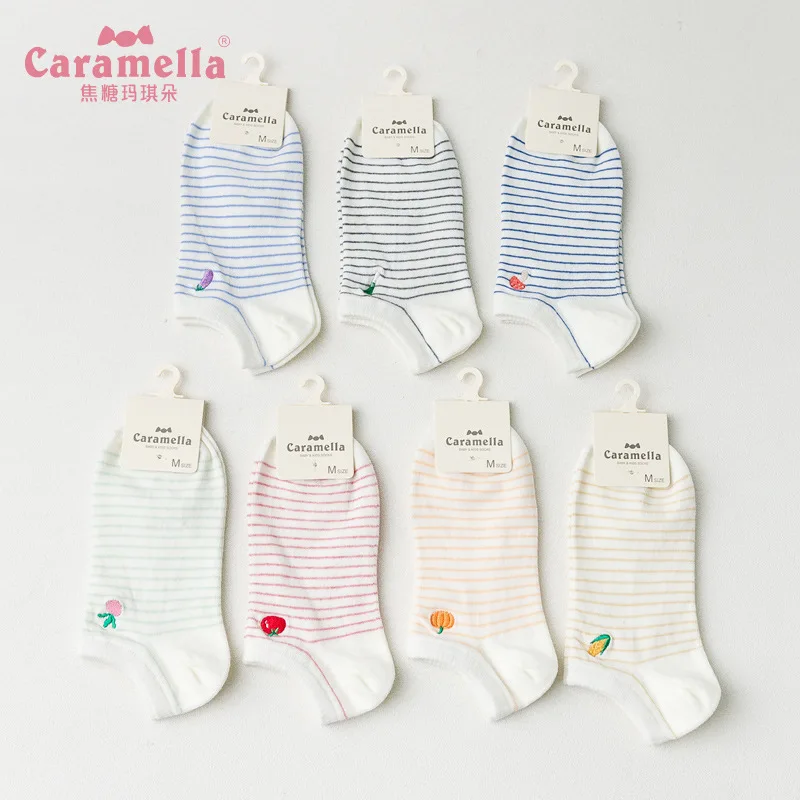 Новинка весна лето 2018 Хлопковые женские/мужские Симпатичные носки лодочки с