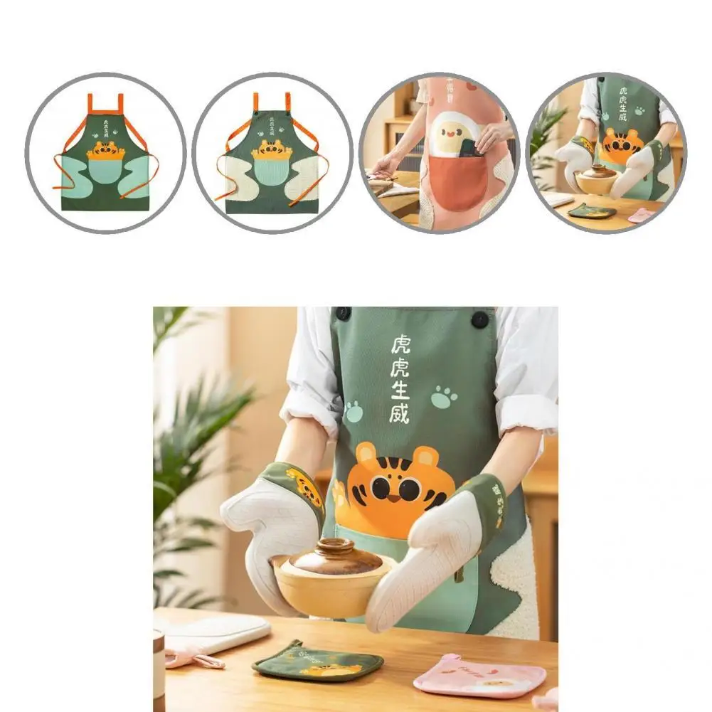 

Attractive Garden Apron Lightweight Bright-colored Side Towel Breathable Cooking Bib Kitchen Apron Cooking Bib