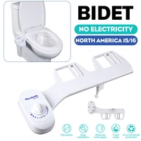 bidet attachment ultra slim toilet seat attachment single nozzle bidet adjustable water pressure non electric ass sprayer