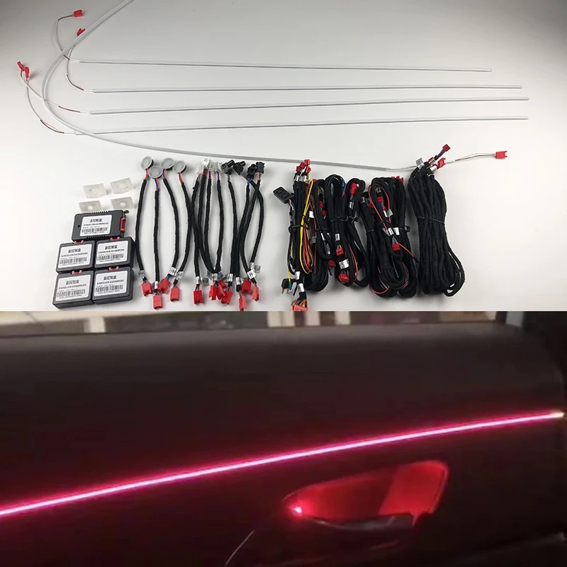 Внутренний дверной внешний свет подсветка для любых автомобилей универсальный