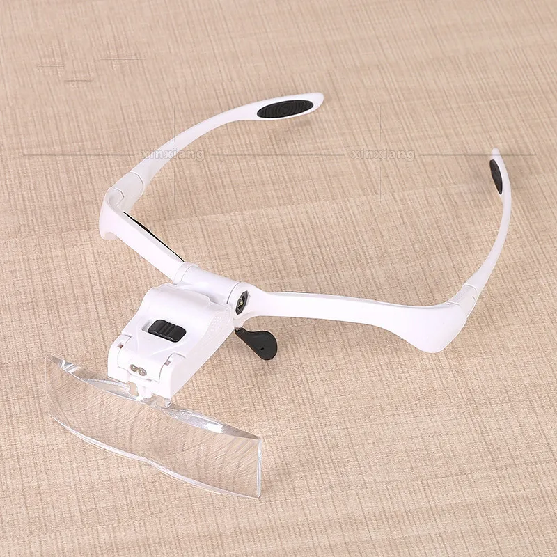 

Headband LED Magnifier 1.0X, 1.5X, 2.0X, 2.5X, 3.5X Magnifying Glass With LED Light Portable Backlit Magnifier Jewelry Loupe