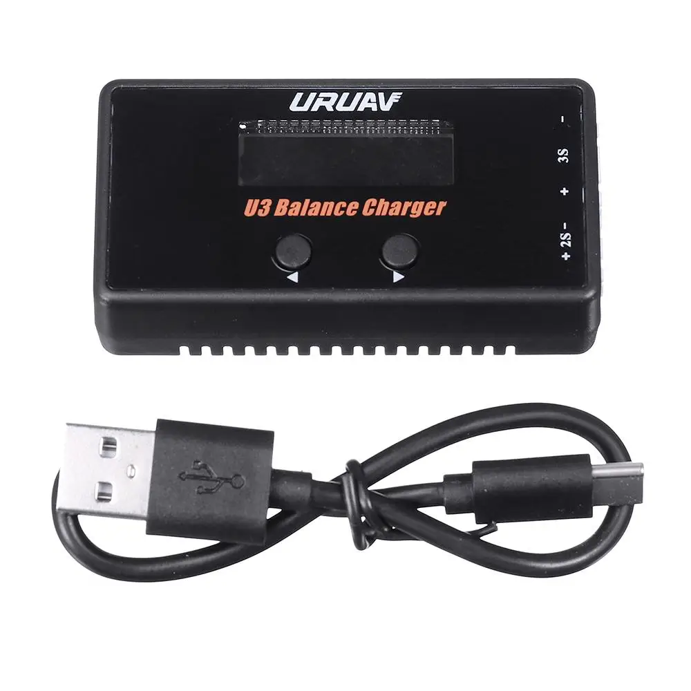 URUAV U3 18W 2A/3A type-C зарядное устройство для 2-3S LiPO/LiHV/LiFe/литий-ионный аккумулятор для RC гоночный fpv-дрон модель S