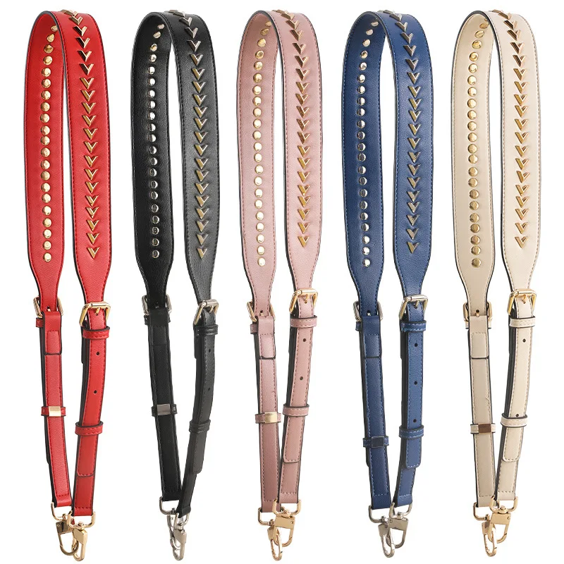 Модная женская сумка аксессуары широкий кожаный ремешок на плечо Geunine V-образная