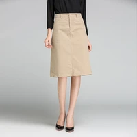 womens skirts female slim half length a word white black skirts with pockets summer high waist knee office wear women clothing