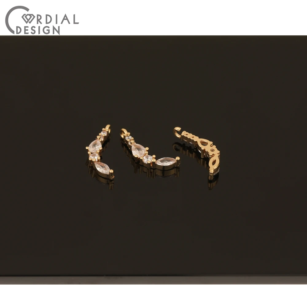 

Cordial Design 50Pcs 6*17MM Earrings Accessories/DIY Pendant/Hand Made/CZ Charms/Earring Making/Jewelry Findings & Components