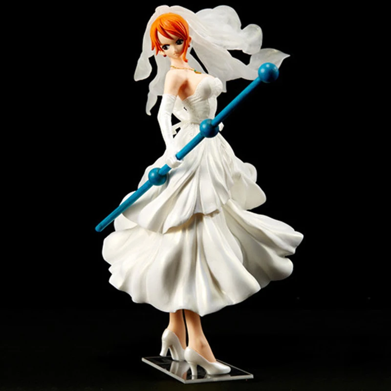 Японское аниме ONE Piece Sexy Girl Nami белое свадебное платье Ver. ПВХ фигурка колозеума 4 Vol.2
