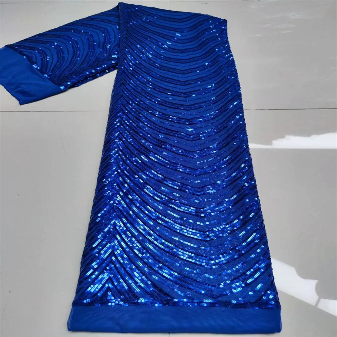 

2021 Pink Sequins African Dry Lace Fabrics High Quality Sequins Nigerian Lace French Tulle Lace Fabric For Dress Party White