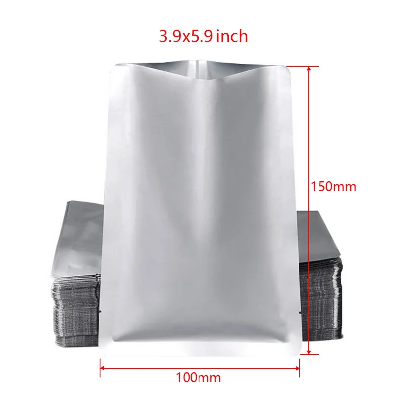 100pcs Muti-size Heat Seal Aluminium Foil Bags Vacuum Sealer Pouches Storage Bag Food Grade | Дом и сад