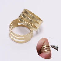 2pcslot brass split rings finger ring opening helper tool jump ring open close tools round circle bead pliers for diy jewelry