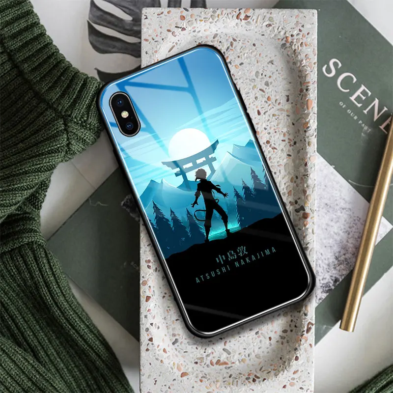 Atsushi Nakajima Anime Art Glass Soft Silicone Phone Case Cover Shell for iPhone SE 6s 7 8 Plus X XR XS 11 12 13 Mini Pro Max | Мобильные