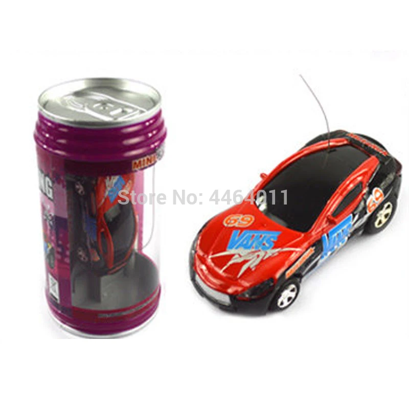 Coke Can Мини RC микро гоночный автомобиль 1:58 Радио пульт дистанционного управления