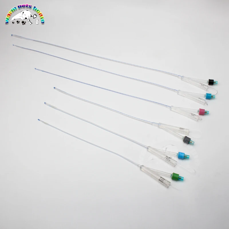 

Two Way Foley Dog Catheters 2 Way Foley Silicone Canine Urinary Catheter with Balloon Veterinary Supplies