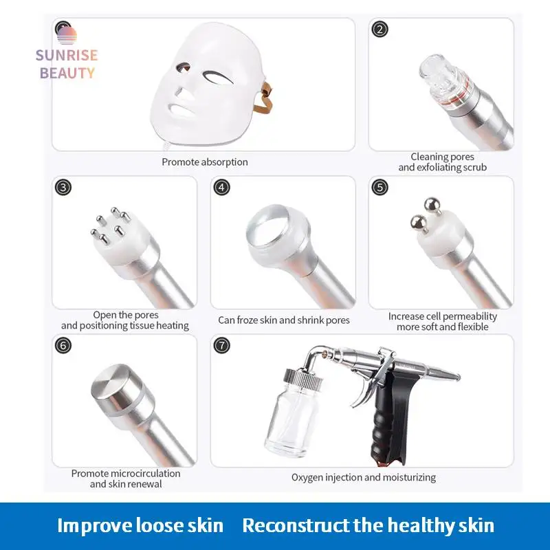 

Facial Massage Small Bubble Skin Care Device Vacuum Face Cleaning Hydro Water Oxygen Jet Peel Machine Ance Pore Cleaner