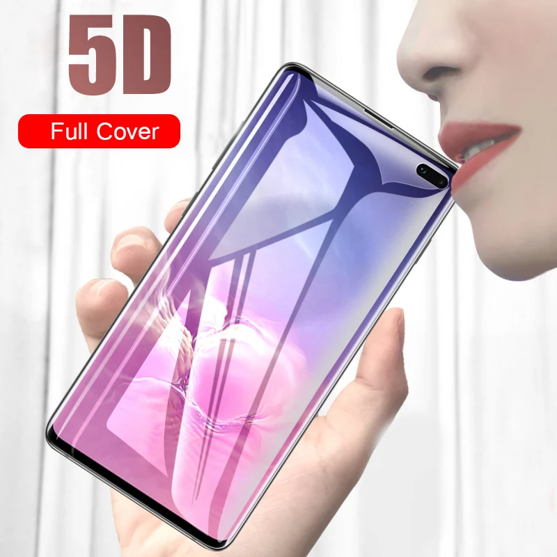 5D изогнутое защитное закаленное стекло для Samsung S10 полное покрытие Защитное Galaxy