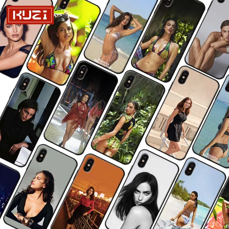 Телефон чехол для iPhone 7 XR X 6S 8 XS MAX 6 plus SE 5s Мягкий силиконовый как у Ирины Шейк |