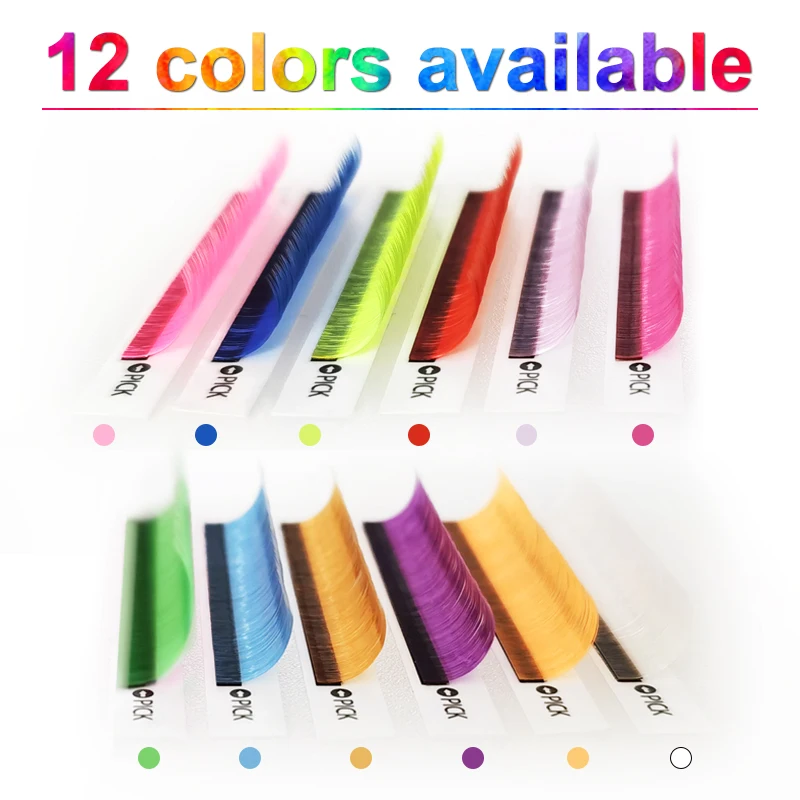 Быстрая доставка ресницы из искусственной норки цветные мягкие все размеры