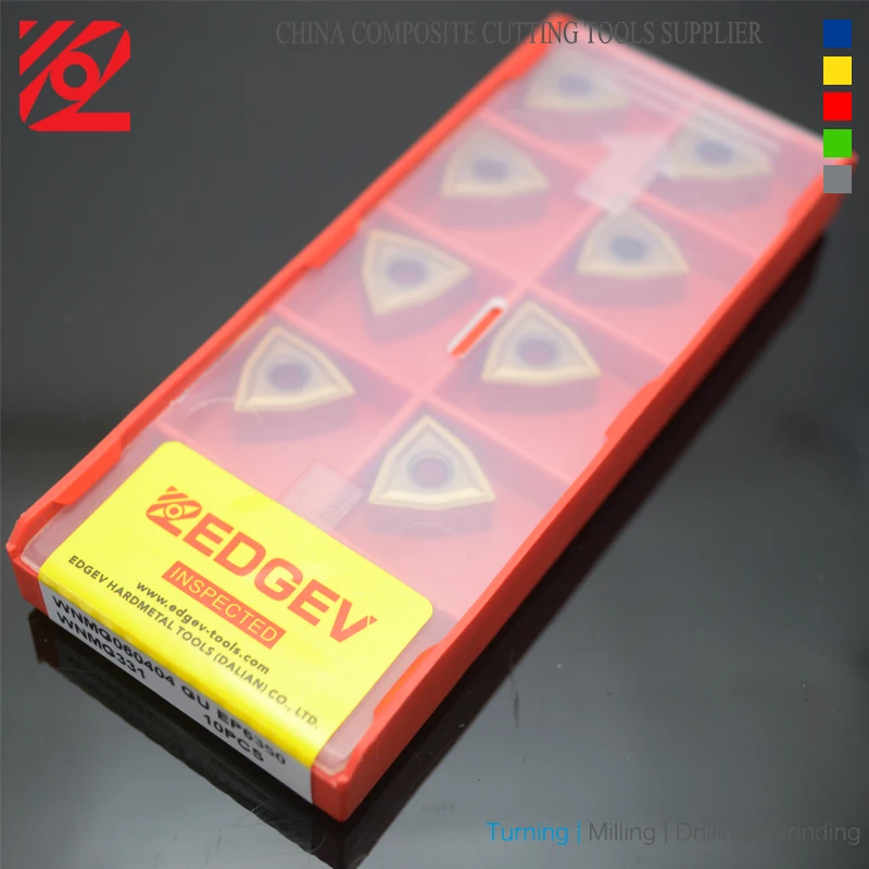 EDGEV WNMG060404 WNMG060408 WNMG ЧПУ индексируемая карбидная вставка для токарного станка режущие инструменты, токарный инструмент Вольфрамовая обработка нержавеющей стали