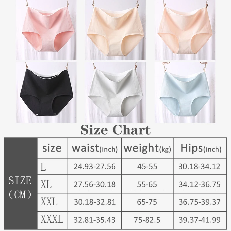 

Shaping Briefs Breathable Panties Lingerie Pure Color High-waist Women Underpants One-piece Elastic Silk Seamless Underwear