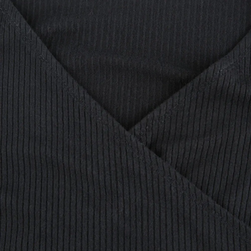 

ZOTTSOZ V-Neck Ruffled Pleated Slim Sexy Long Sleeve Mini Dress Women Solid Color Match-All Dress Party Elegant Dresses Female