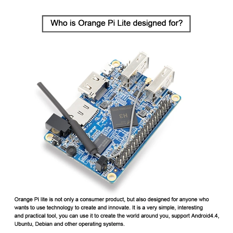 Pi Lite 1 ГБ H3 SoC одноплатный компьютер с открытым исходным кодом Поддержка Android 4 Ubuntu