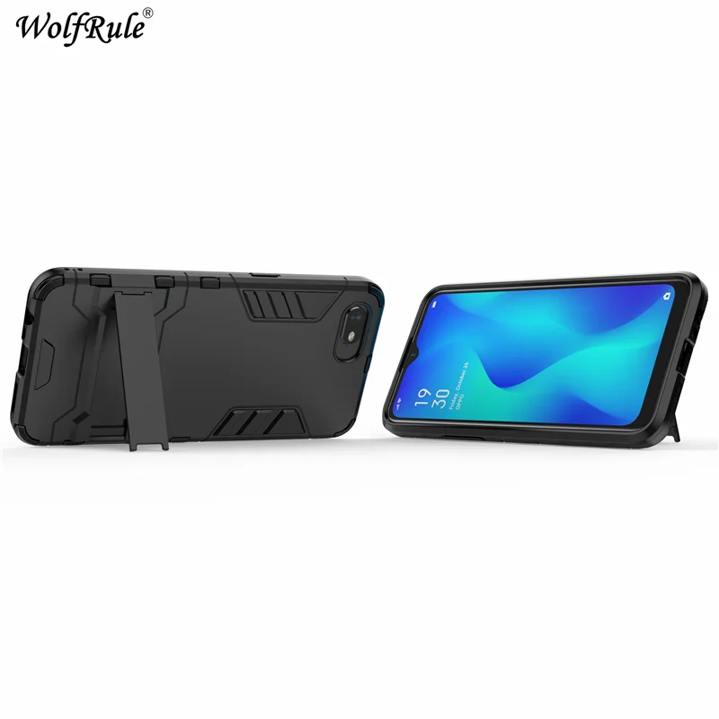 phone case for oppo a1k case realme c2 shockproof rubber silicone armor hard cover for oppo a1krealme c2 case 6 1 inch wolfrule free global shipping