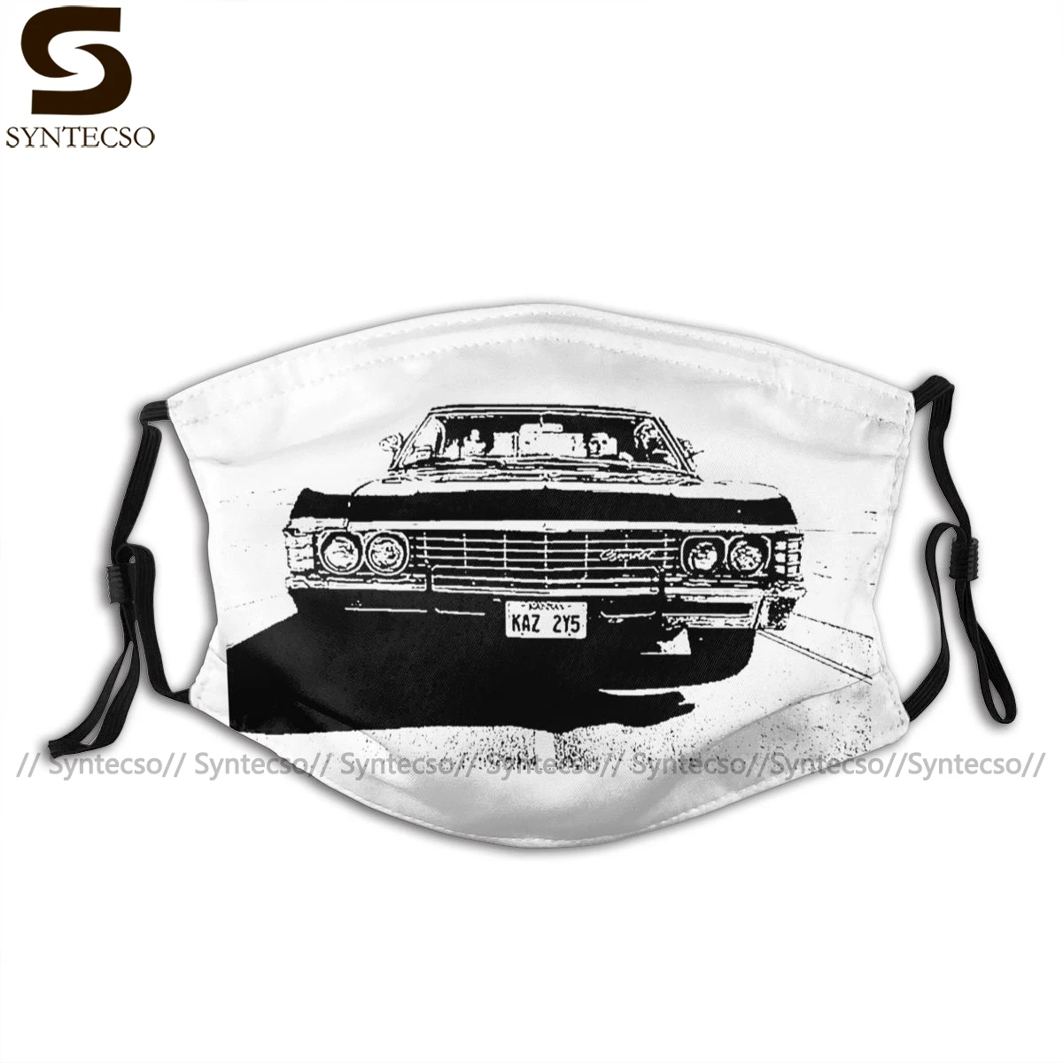 

Supernatural Mouth Face Mask Supernatural Impala Facial Mask Lovely with Filters Kawai for Adult Mask