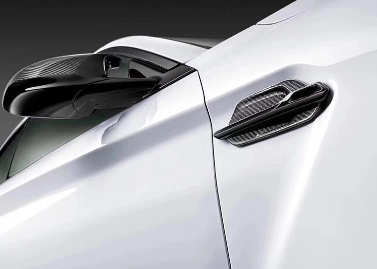 2014-UP ABS + Настоящее углеродное волокно сменная накладка крыла для BMW F87 M2 боковое