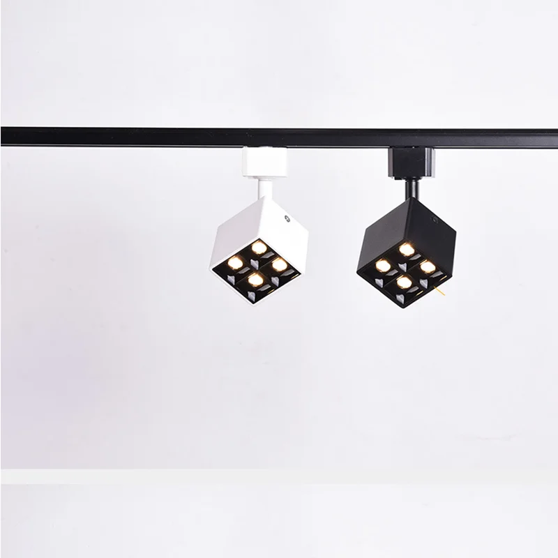 

Led Track Light Surface mounted led spotlight12W COB Track Lights Fixture For Clothing Shop Living Room Home Led spotlight