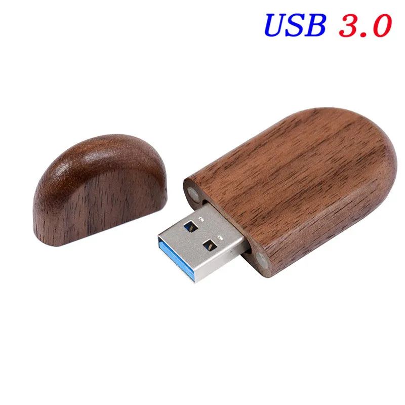 SHANDIAN USB 3,0 деревянная бамбуковая+ деревянная коробка USB флеш-накопитель 64 Гб Флешка 4 ГБ 16 ГБ 32 ГБ карта памяти USB ручка драйвер Пользовательский логотип - Цвет: Walnut with