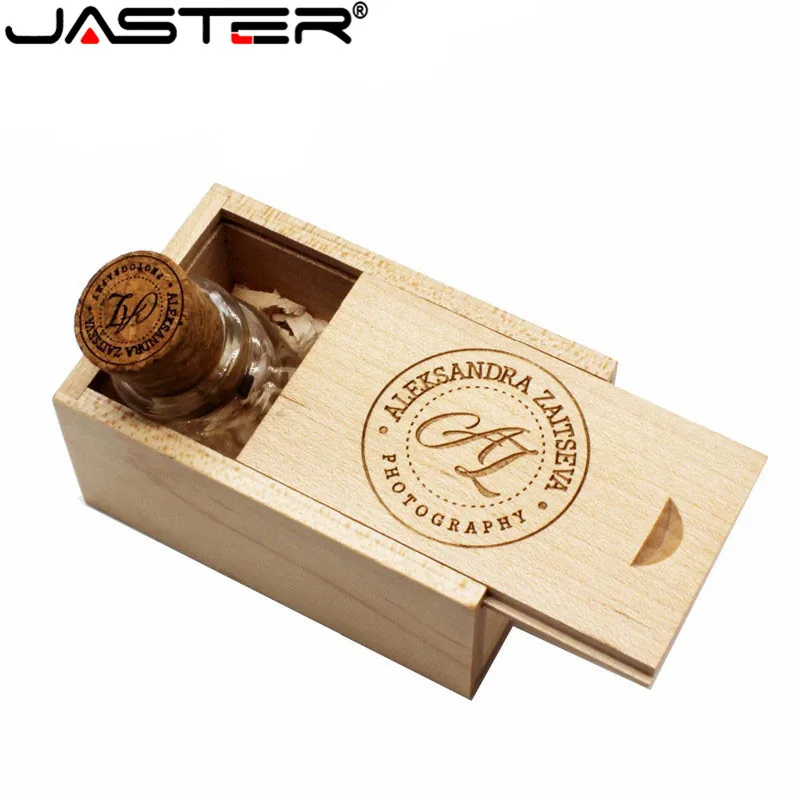 JASTER новинка плавающая бутылка флешка 4 ГБ 8 16 32 64 стеклянные бутылки usb U диск карта