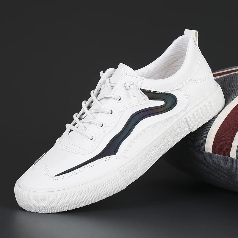 

Men Leather Casual Shoes Flat Walking Sneakers Men 2022 New Fashion Male High Quality Footwear Black Autumn Men Shoes Sneakers