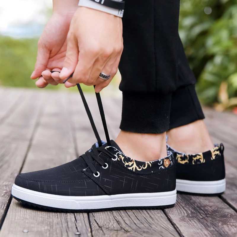 Кроссовки мужские на плоской подошве Повседневные Дышащие для скейтборда