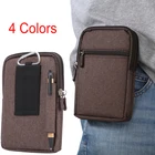 Ковбойский тканевый чехол для телефона, Сумка с зажимом для ремня для Iphone 7, 8, 11, 12, X, для Samsung S8, S9, S10, S20, чехол на пояс, Сумка с 3 застежками-молниями, спортивная сумка для телефона