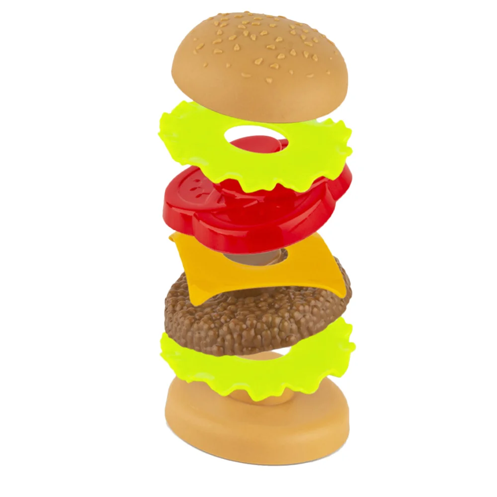 

1 Set of Simulated Food Model Realistic Chip Burger Set Photo Props Lifelike Hamburg Model Decor for Babies Kids Children