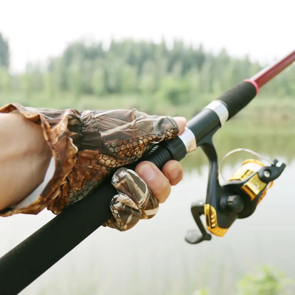 Летние Нескользящие рыболовные велосипедные перчатки без пальцев