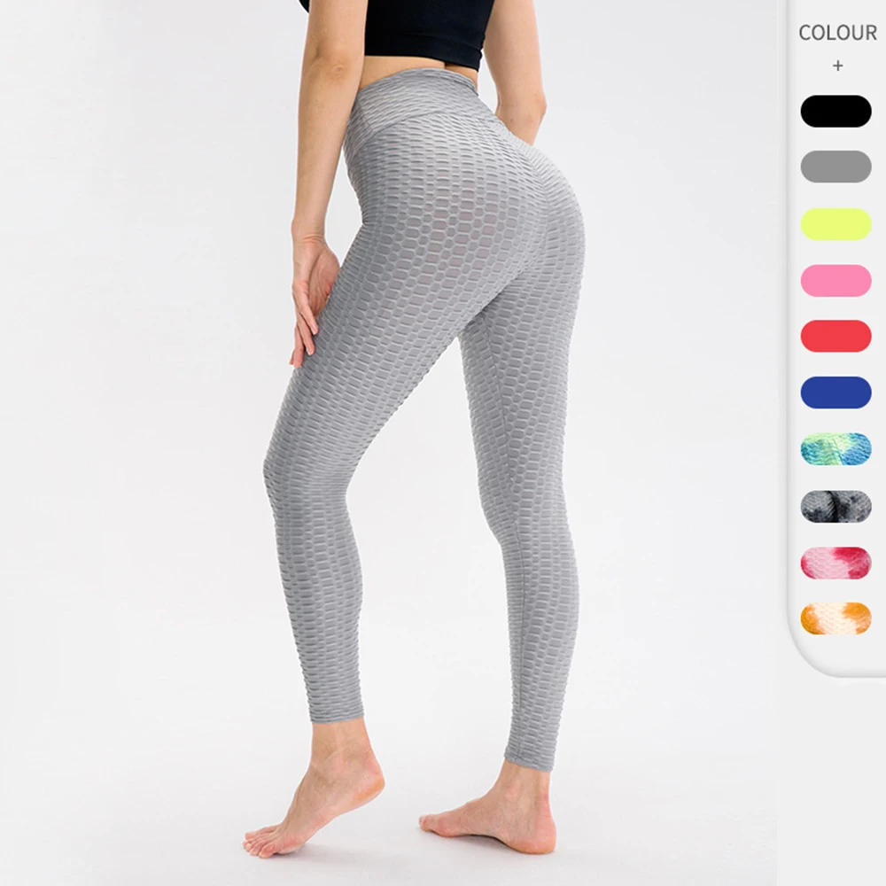 

Seamless Yoga Pants Push Up Women Sexy Jacquard Elastic Fitness Leggings Running Workout Tights Girl Sports Trousers Plus Size