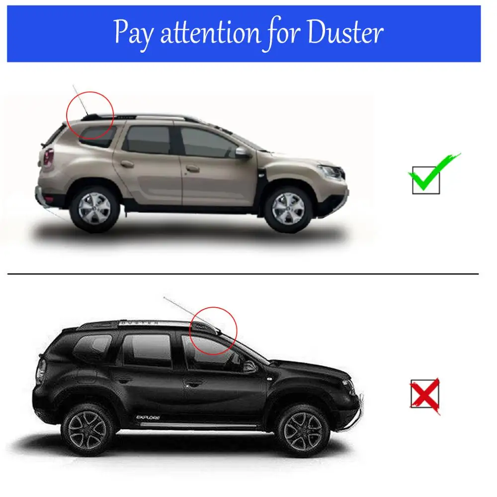 Аксессуары серии Ramble II &quotтехнология&quot для антенны Renault Shark Duster Captur Koleos 2018 2019 Twingo 1