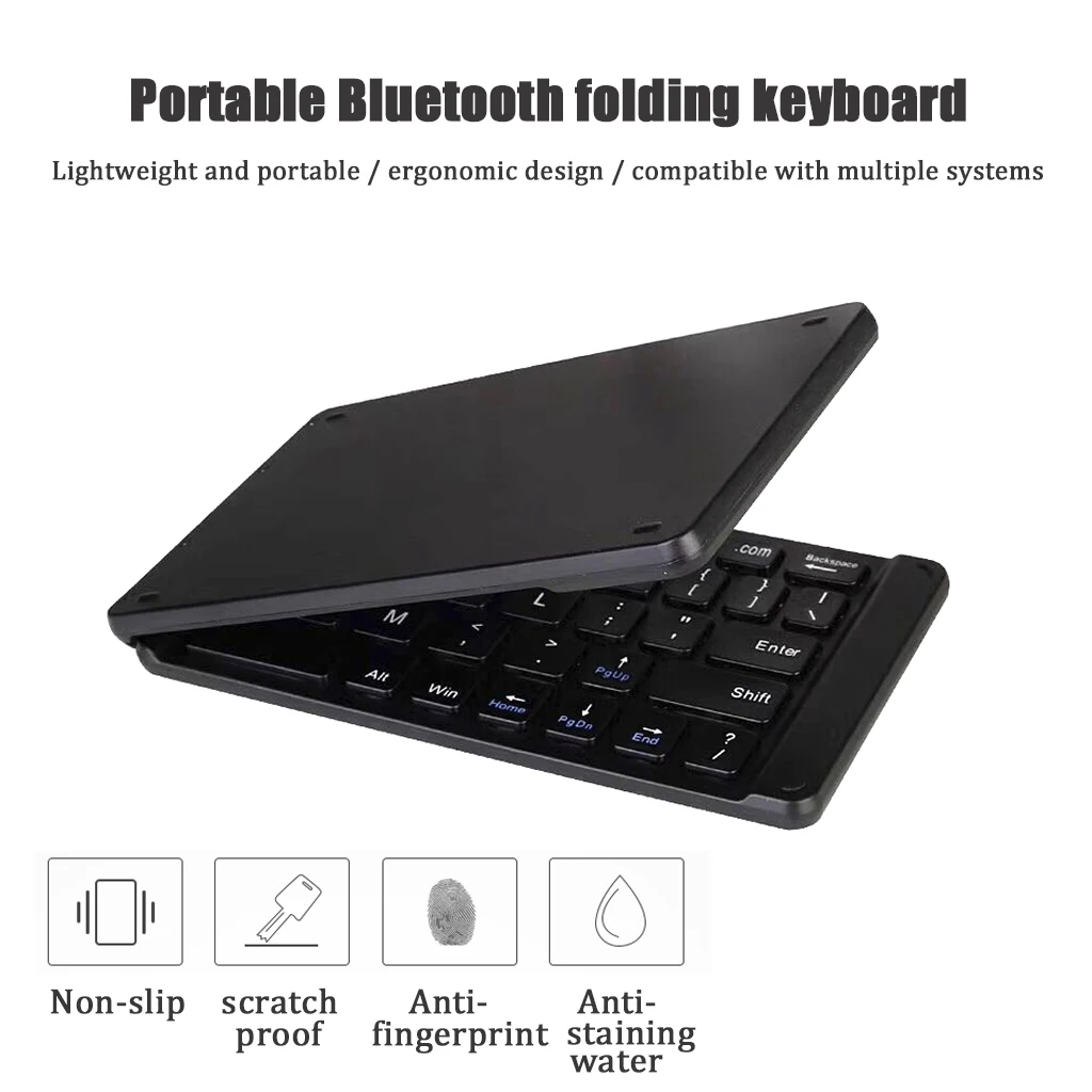 Легкая удобная складная клавиатура Bluetooth 3 0 портативная беспроводная BT для ipad IOS