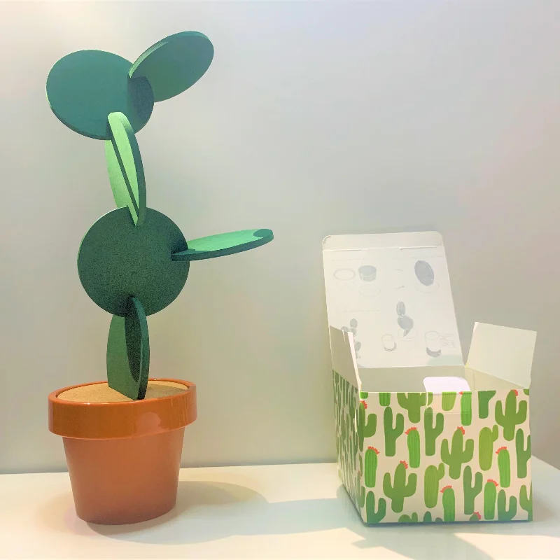 DIY подставка С КАКТУСОМ нескользящий экологически чистый термоизоляционный